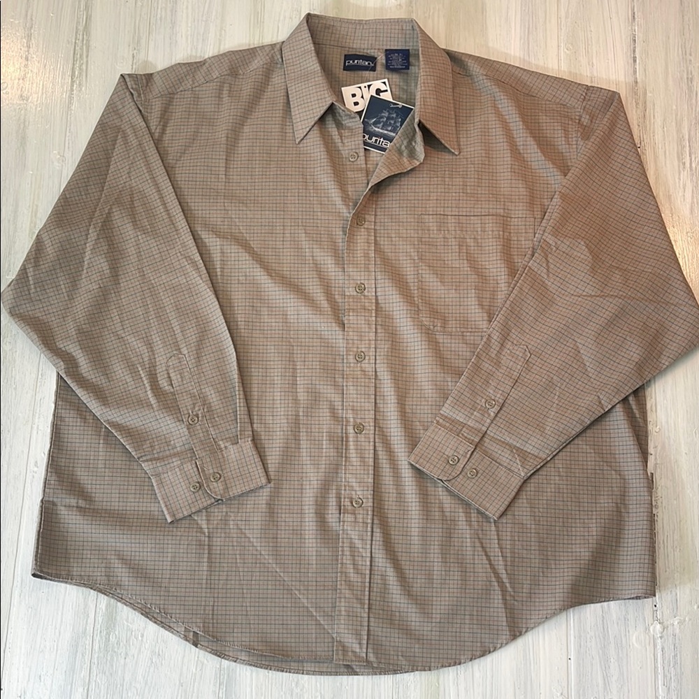 💚5 for $25 Puritan Plaid Men's Shirt NWT Size 2XL